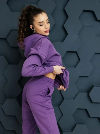 Костюм спортивный женски с начесом оверсайз домашняя одежда