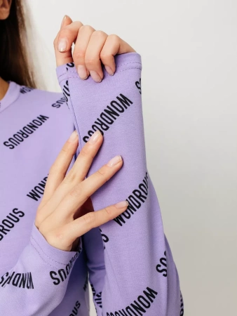 Лонгслив женский облегающий с принтом дк571