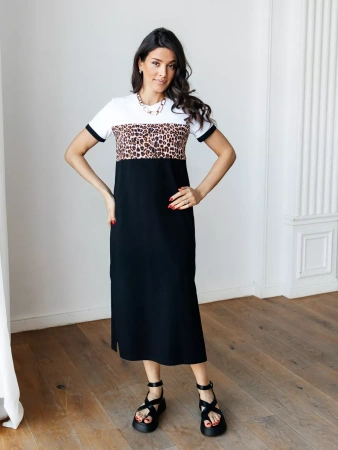 Платье женское трикотажное больших размеро хлопок ПЛК569