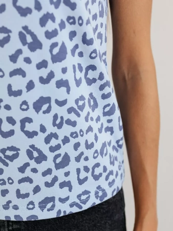 Футболка прямая с принтом хлопок больших размеров ФК561