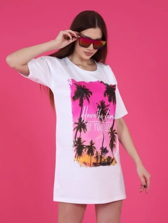 Футболка туника оверсайз