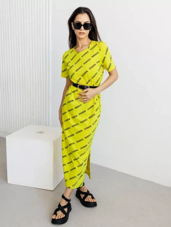 Платье женское трикотажное больших размеров длинное ПЛК609