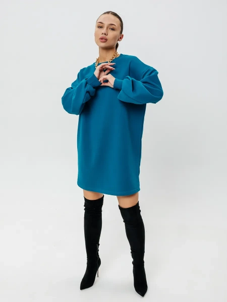 Платье женское оверсайз с длинным рукавом туника ТФ543