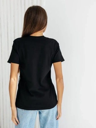 Футболка оверсайз с принтом большого размера нарядная