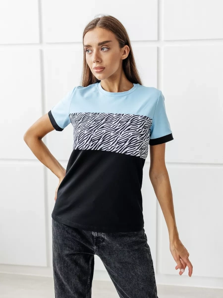 Футболка хлопок с принтом новогодняя больших размеров