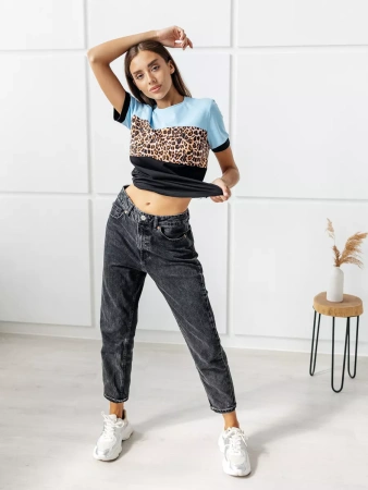 Футболка хлопок с принтом новогодняя больших размеров