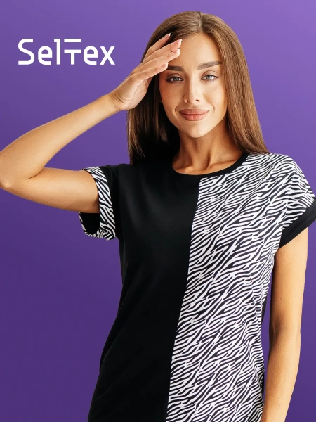 Футболка нарядная с принтом больших размеров хлопок