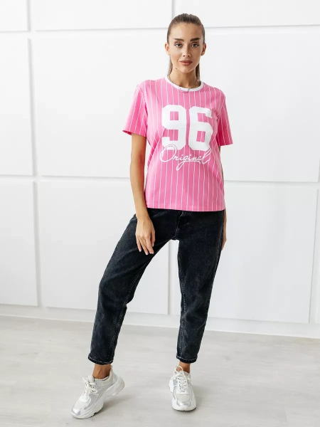 Футболка женская с принтом большого размера ФК570