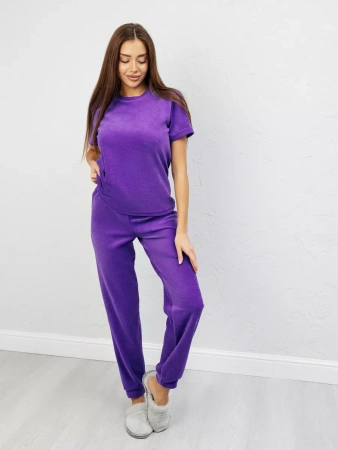 Теплая пижама женская комплект велюр