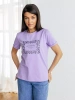 Футболка базовая хлопок с принтом больших размеров