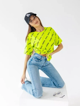 Футболка оверсайз с принтом большого размера