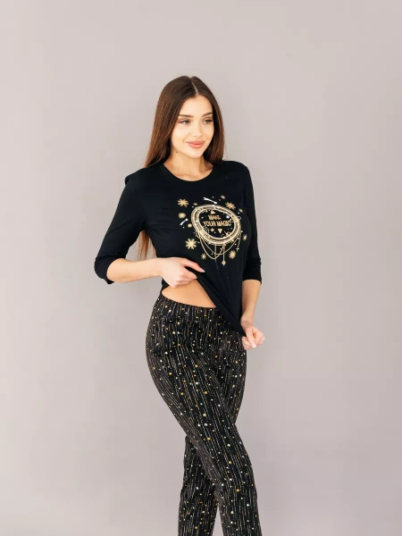 Пижама со штанами домашний костюм большие размеры