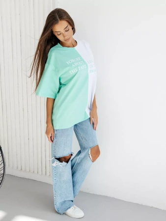 Футболка с принтом оверсайз больших размеров