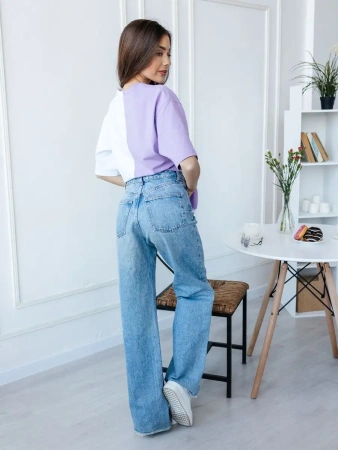 Футболка с принтом оверсайз больших размеров