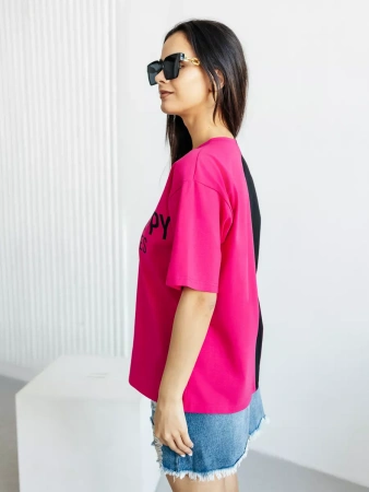 Футболка с принтом оверсайз больших размеров ФК531