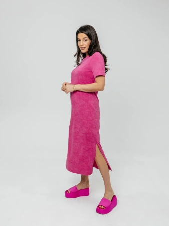 Платье женское трикотажное больших размеров длинное ПЛК609