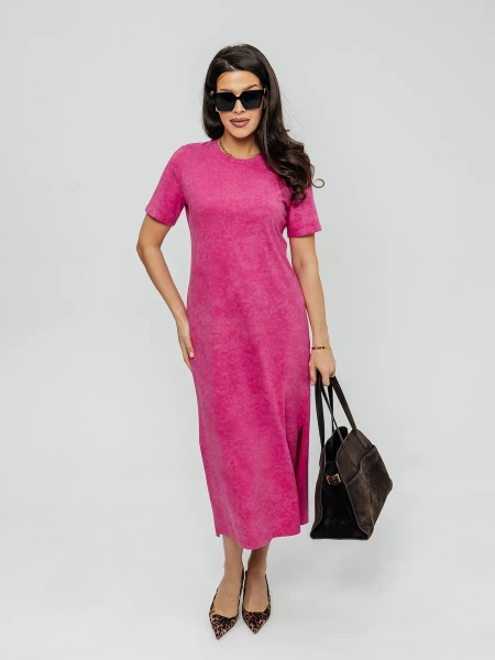 Платье женское трикотажное больших размеров длинное ПЛК609