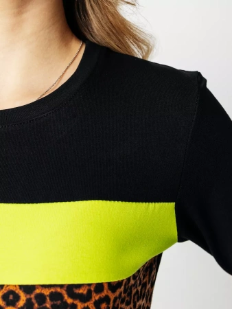 Платье женское трикотажное с длинным рукавом