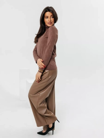 Водолазка женская облегающий лонгслив с принтом ДК572