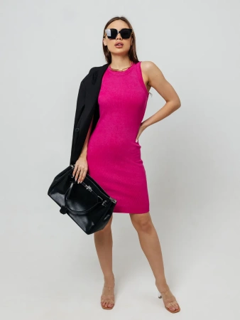 Платье женское в рубчик