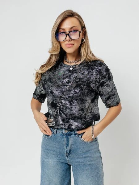 Футболка женская нарядная блузка больших размеров