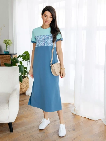 Платье домашнее женское больших размеров длинное ПЛК569