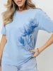 Футболка женская нарядная блузка больших размеров