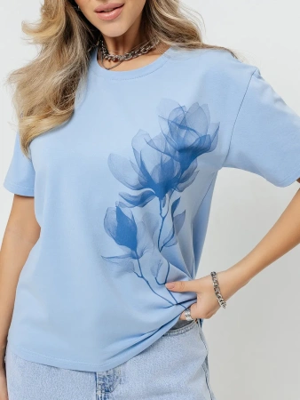 Футболка женская нарядная блузка больших размеров