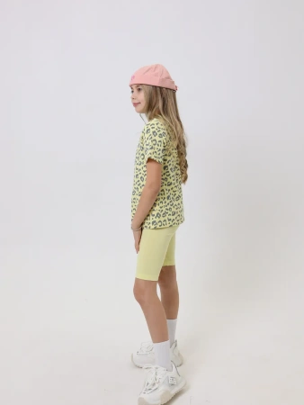 Футболка для девочки с принтом хлопок летняя пляжная