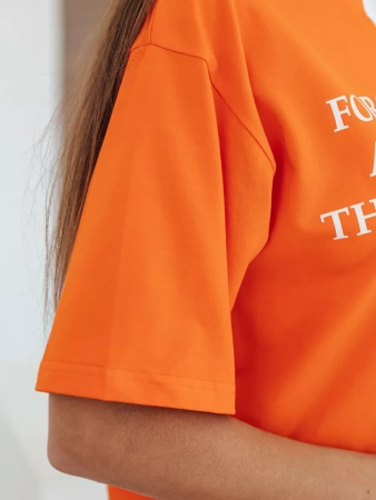 Футболка с принтом оверсайз больших размеров ФК531