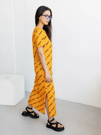 Платье женское трикотажное больших размеров длинное ПЛК609