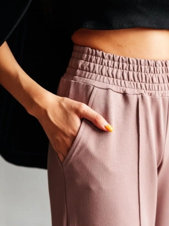 Брюки женские классические палаццо высокой посадкой широкие