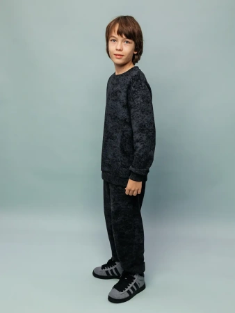 Свитшот для мальчика подростковый черный школьный