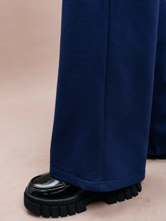 Брюки для девочки школьные палаццо широкие