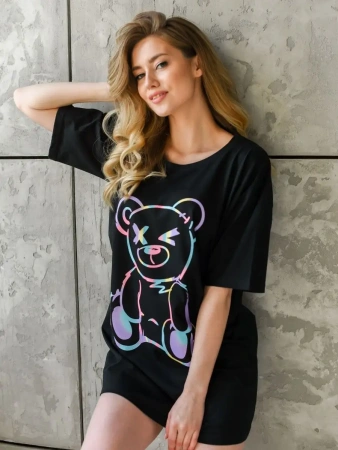 Туника женская домашняя платье больших размеров