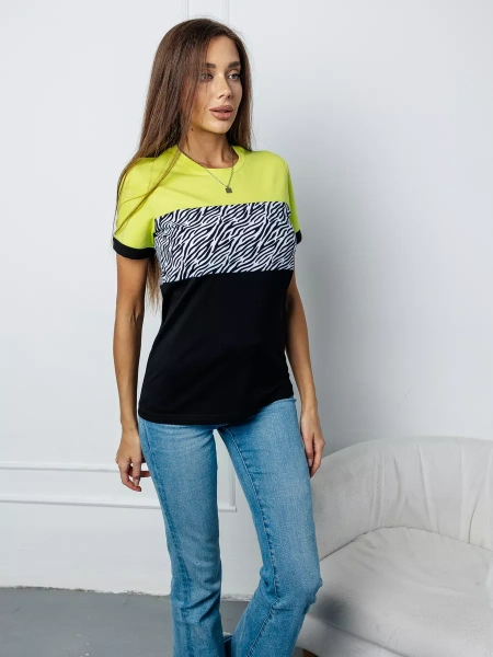 Футболка хлопок с принтом новогодняя больших размеров