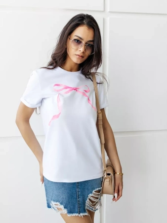 Футболка базовая хлопок с принтом больших размеров