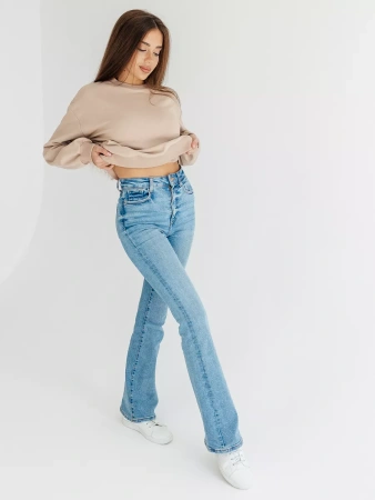 Свитшот женский оверсайз больших размеров ДФ545