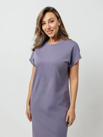 Платье женское летнее трикотажное больших размеров длинное