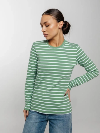 Лонгслив тельняшка большого размера джемпер