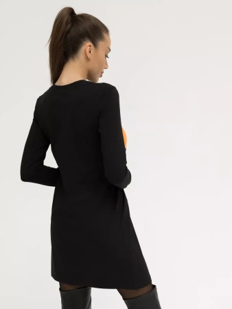 Платье женское трикотажное с длинным рукавом