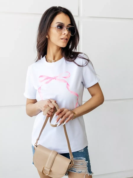 Футболка базовая хлопок с принтом больших размеров