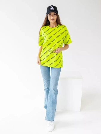 Футболка оверсайз с принтом большого размера