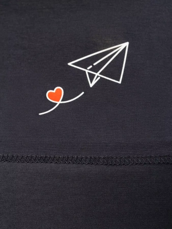 Лонгслив женский облегающий с принтом нарядный ДК589