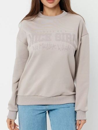 Свитшот женский толстовка больших размеров кофта ДФ579