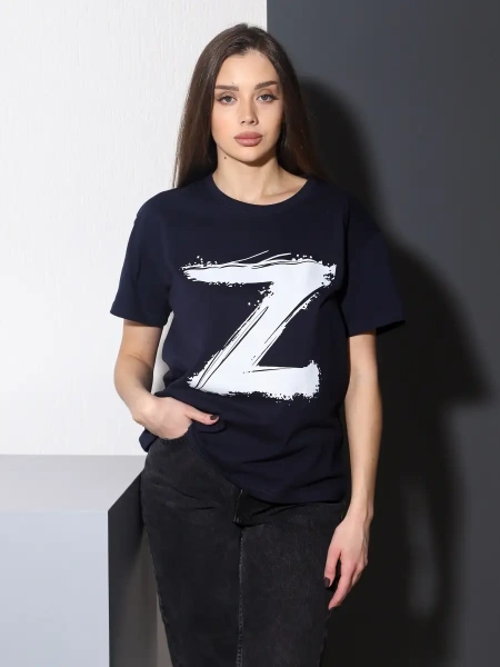 Футболка женская оверсайз с принтом Z