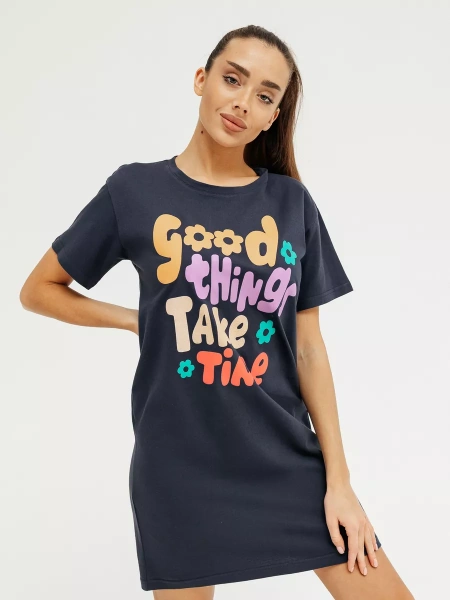 Ночная сорочка женская домашнее платье