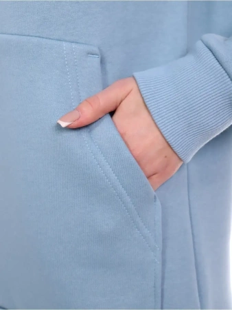 Однотонное худи с начесом