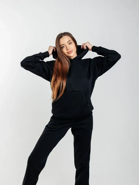 Костюм спортивный женски с начесом оверсайз домашняя одежда