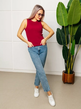 Топ под пиджак в рубчик спортивная майка МК558